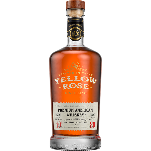 Yellow Rose Premium American whiskey 70cl, lasipullo