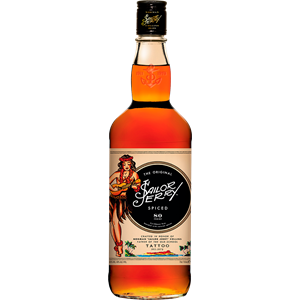 Sailor Jerry Spiced Rum rommi, lasipullo